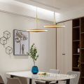 UFO shape chandelier lamp gold led pendant light